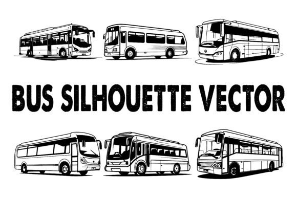 Bus Silhouette Vector in Black: A Powerful Tool for Modern Design
