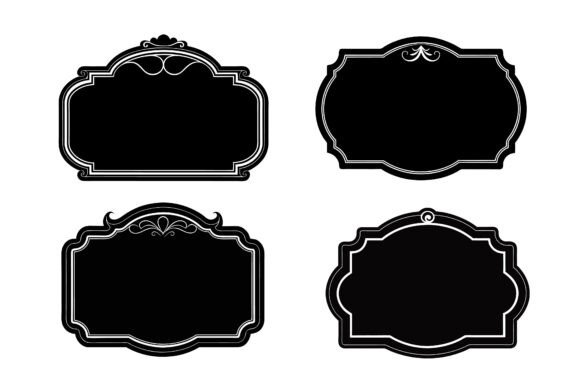 Chalkboard Silhouette Vector Bundle