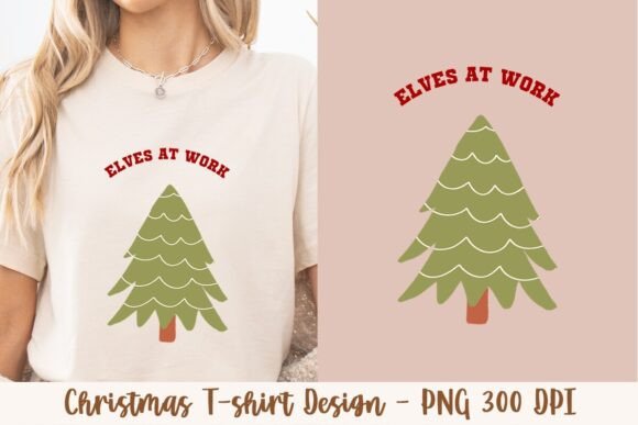 Elves at Work Christmas Tree 3: A Versatile and Professional-Grade Graphic Asset