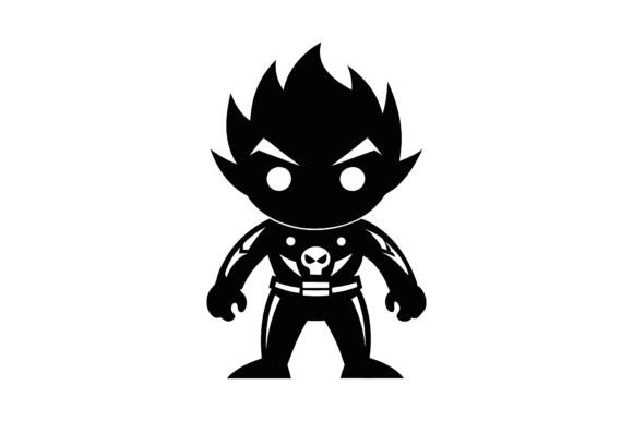 Gaming Hero Silhouette Character
