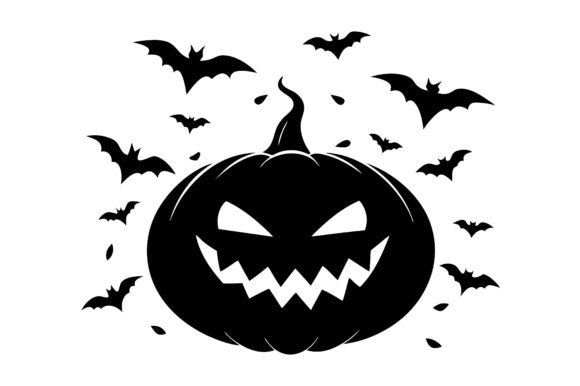 Halloween Bats Silhouette Vector Design: A Versatile Tool for Creators and Businesses