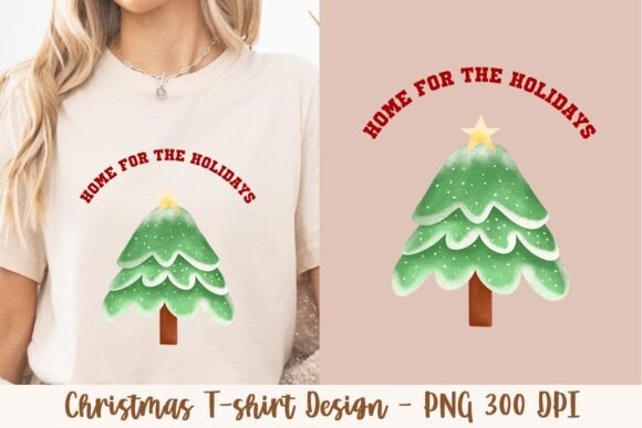 Home for the Holidays Christmas Tree 5: A Versatile Graphic Asset for Holiday Creations