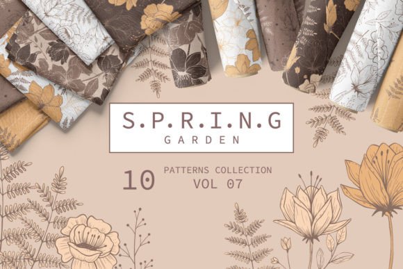Spring Garden Pattern Collection Vol 07: A Must-Have for Creative Spring Projects